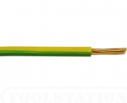 6491X Cables : Single Core Unarmoured BS6004 Green Yellow Earthing Cable