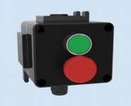 Control Stations (GRP) - Double Green & Mushroom Red Pushbuttons - Walsall LCP180