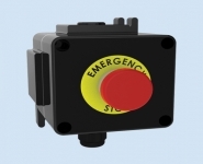 Control Station - ATEX - Emergency Stop - Red Mushroom Pushbutton (Pull) - Walsall LCP131