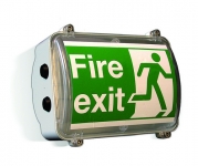 Zone 1 (ATEX) Bulkhead Fluorescent Fire Exit Luminaire - Hadar HDL109 (32 Watts)