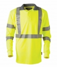 ProGARM 5285 Flame Resistant Anti-Static Hi Vis Arc Flash Yellow Polo Shirt