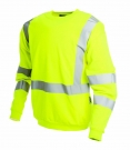ProGARM 5625 Flame Resistant Anti-Static Hi Vis Arc Flash Yellow Sweatshirt