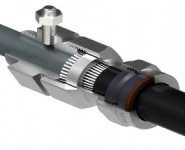 High Voltage Cable Glands - Prysmian BICON CW AWA Aluminium Glands 454CE