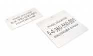 Silver Fox Stainless Steel Engraved Labels