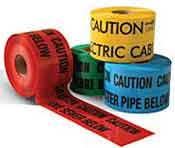 Underground Warning Tape - Caution Electric Cable Below