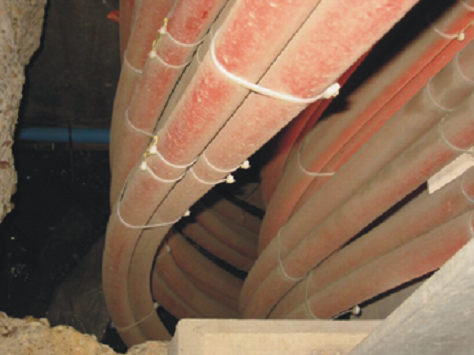 Cable Ties Used On Single Core Cables In Trefoil