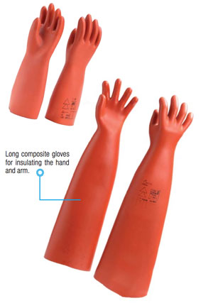 CATU Long Composite Insulating Gloves