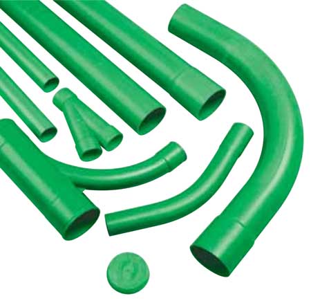 Cable TV Ducting (Green)