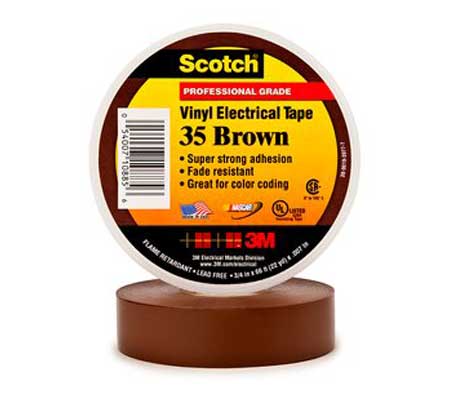 3M Scotch 35 Brown Vinyl Electrical Tape