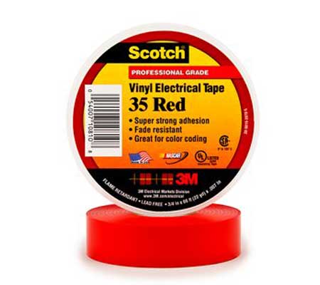 3M Scotch 35 Red Vinyl Electrical Tape