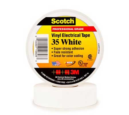 3M Scotch 35 White Vinyl Electrical Tape
