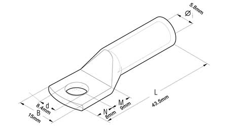 Cembre 2A3-M8 Cable Lug 