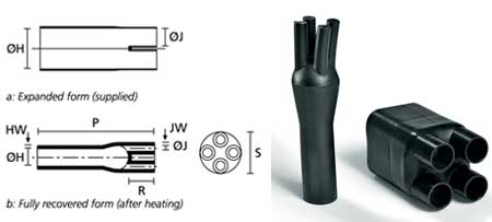 HellermannTyton 418-4-B8W2 Helashrink 400 Series