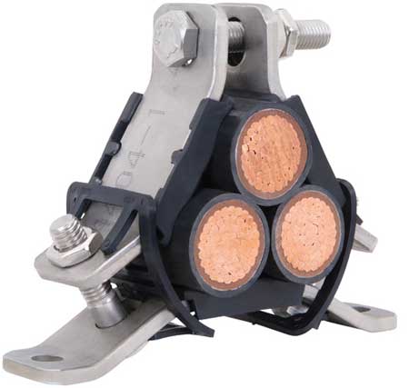 Ellis Patents Atlas Cable Cleats - Trefoil