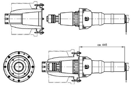 Size 4 Pfisterer Connex Plugs - High Voltage Inner Cone Cable Plug Terminations