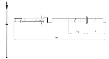 Pfisterer Telescopic Insulating Poles 