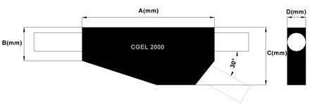 Gel Joints DSG Canusa CGEL 2000 Dimensions