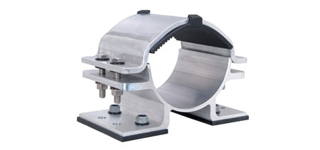 Ellis Patents Centaur Cable Saddle - Hinged Aluminium Overstrap