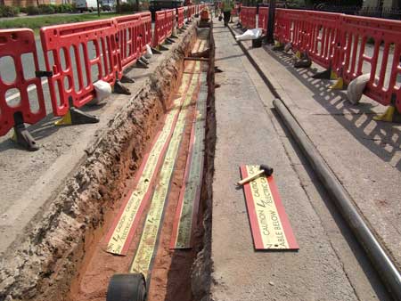 Stokbord Cable Covers Protecting Electricity Cable