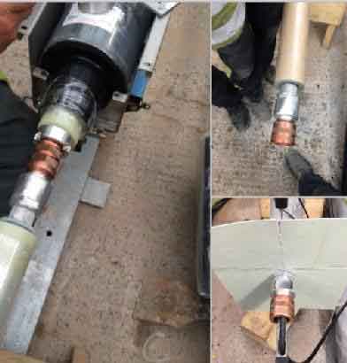 220kV Land To Sea Cable Joint - Welded & Crimped