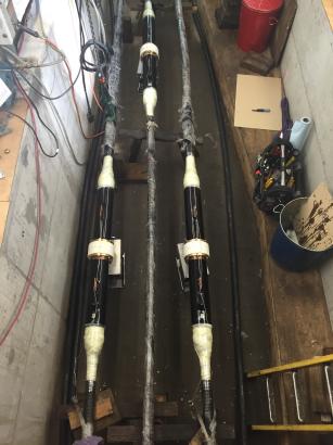 110kV Oil Filled Cable Joint With Cross Bonding Leads & Link Box 3