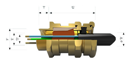 Hawke ICG 623 Cable Gland