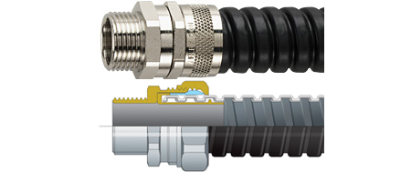 Flexicon Flexible Conduit - LFHU Galvanised Steel LFH Low Fire Hazard Conduit