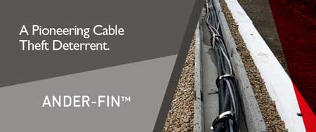 Anderton Ander-Fin  Preventing Rail Cable Theft From Cable Trough On Network Rail Infrastructure