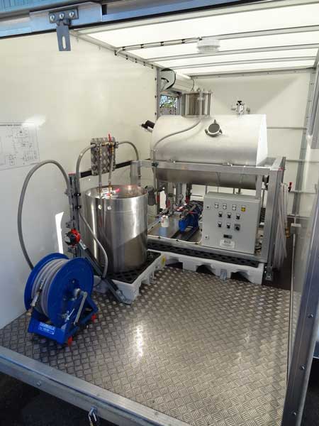 Degasifier Trailer - Oil Preparation For Extra High Voltage Cable Circuits 