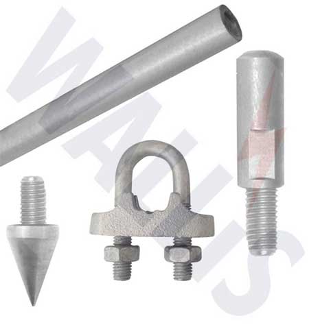 AN Wallis Galvanised Steel Earth Rods